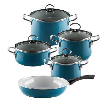 Riess Geschirr-Set 5-tlg., Nouvelle Aquamarin extra stark